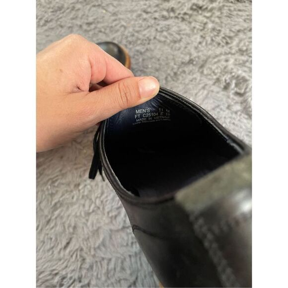 Cole haan mens black‎ leather shoes size 11 - Picture 2 of 7